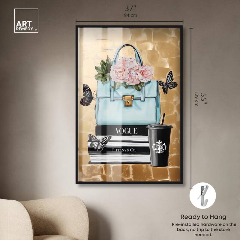 Golden Era of Glam Books Shadowbox by Art Remedy