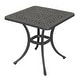 preview thumbnail 7 of 19, Flagstaff Cast Aluminum Outdoor Square End Table - 8' x 10'