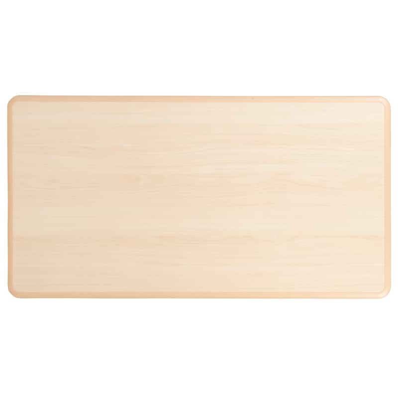 23.625"W x 47.25"L Rectangle Plastic Activity Table Set with 6 Chairs