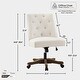 preview thumbnail 15 of 13, Armless Home Office Chair, 360° Swivel Upholstered Desk Chair, Adjustable Height Computer Task Chair with Wheels - N/A