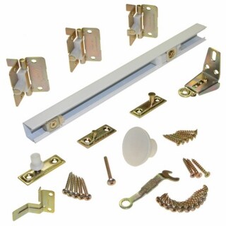 Shop Johnson Hardware 170w363h Bi Fold Door Hardware Set White