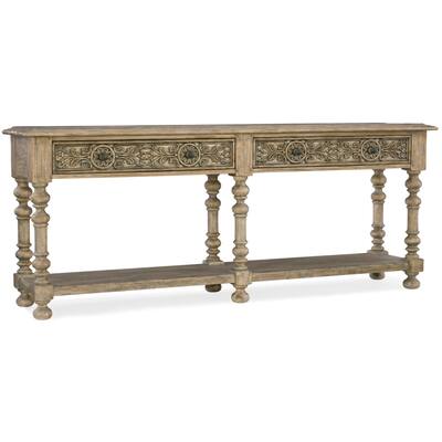 Hooker Furniture Bexar 90" Long Hardwood and Poplar Sofa Table from