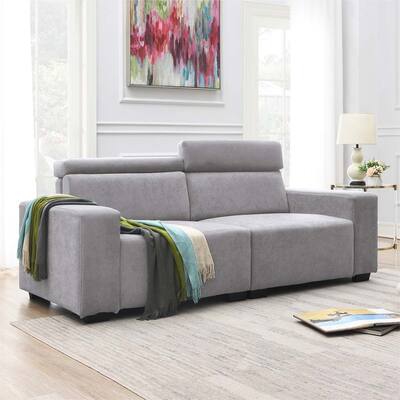 Sectional Sofa with Multi-Angle Adjustable Headrest