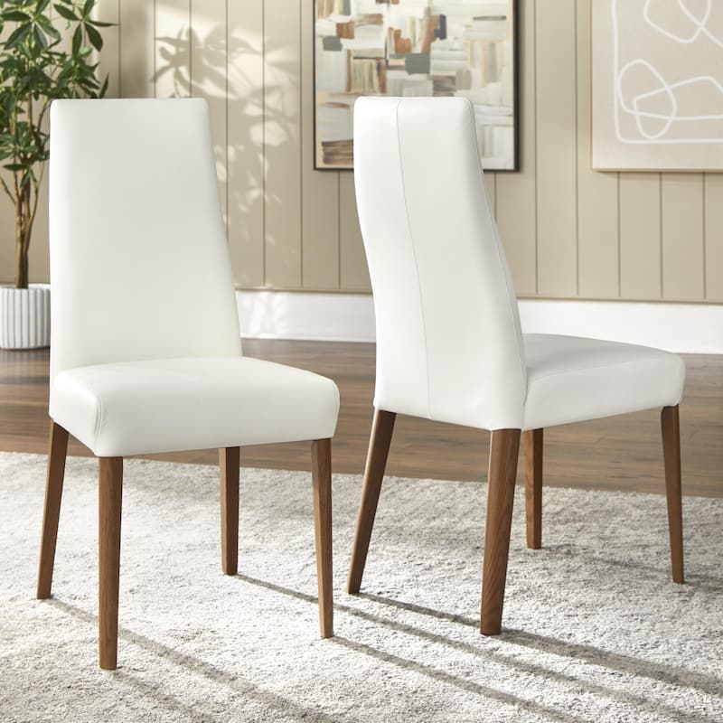 Lifestorey Ross Leather Dining Chairs (Set of 2)