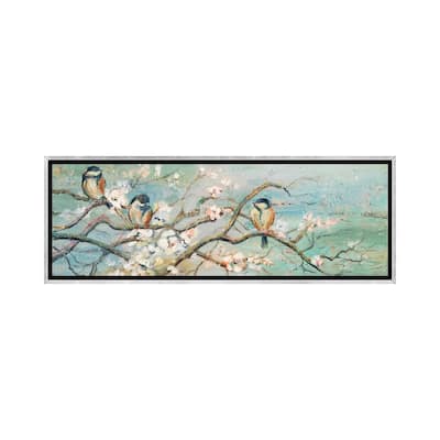 iCanvas "Spring Branch with Birds" by Patricia Pinto Framed