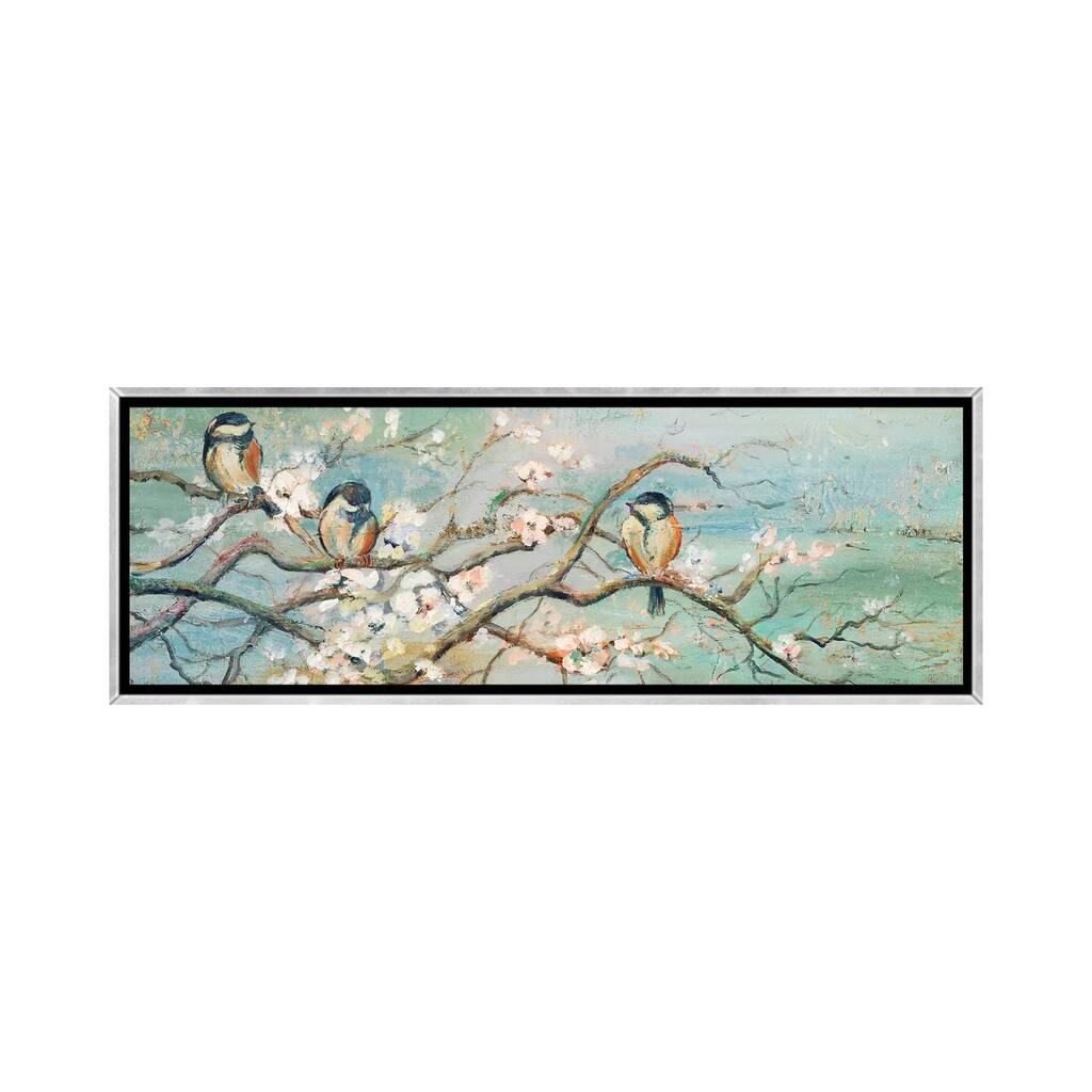 iCanvas "Spring Branch with Birds" by Patricia Pinto Framed