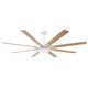 preview thumbnail 14 of 38, 65" Integrated LED White Dimmable Ceiling Fan with Light and Remote - 65" D x 65" W x 13.4" H