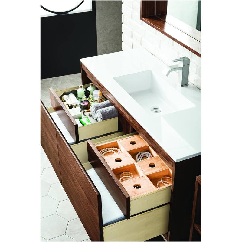 James Martin Vanities 805-V47.3-MB-GW Mantova 48" Single Basin Poplar