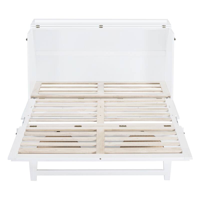 Modern Murphy Bed with Drawer, USB Ports, and Outlets
