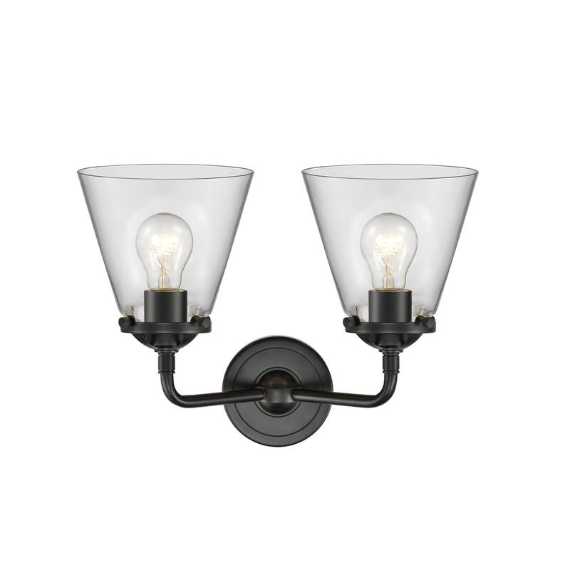 Innovations Lighting Small Cone 2 Light 14" Wide Bathroom Vanity Light
