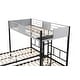 preview thumbnail 14 of 18, Triple Bunk Bed with Vent Board/ Sturdy Metal Frame/ Noise-Free Wood Slats/ Separatable into 3 Beds