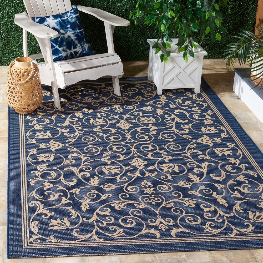 SAFAVIEH Courtyard Miljeta Indoor/ Outdoor Waterproof Patio Backyard Rug