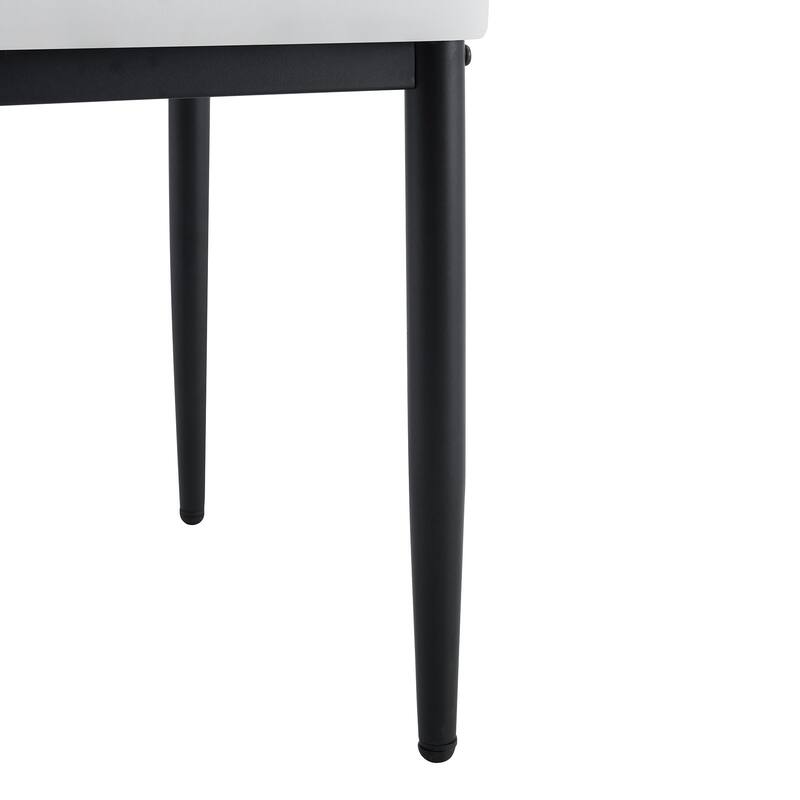 Dining Chair Reception Chair Accent Chair Set of 6 Office Chair White Kitchen Chair Meeting Room Chair