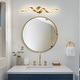 preview thumbnail 25 of 47, Modern Spiral Design LED Bathroom Vanity Light Dimmable Wall Light