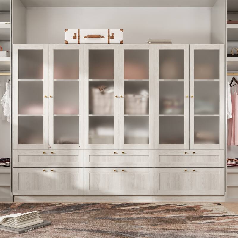 Elegant White Modular Bookcase: Stylish and Flexible Storage Solution for Your Home - 1×3(94.5"W)