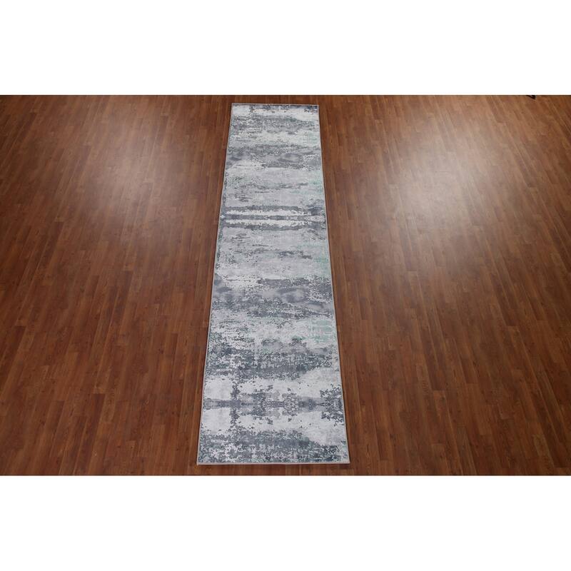 Abstract Contemporary Rug Washable Machine-Made Printed Oriental Chinese Carpet
