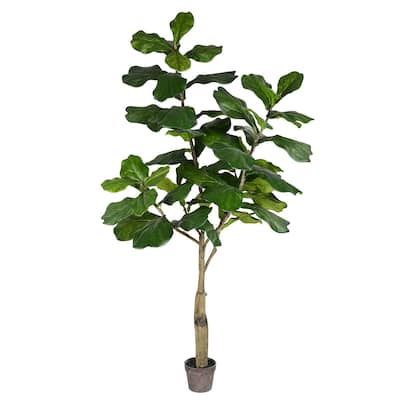 Vickerman 6' Artificial Potted Fiddle Tree.