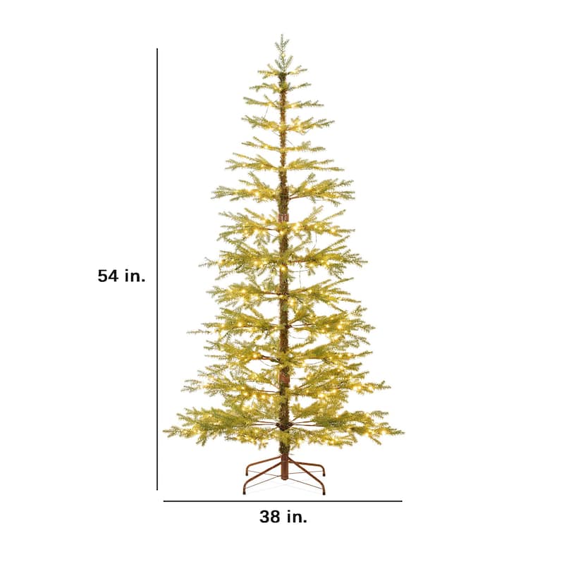 Pre-Lit Sparse Christmas Tree w/ 2-in-1 LED Lights - 4.5 Foot