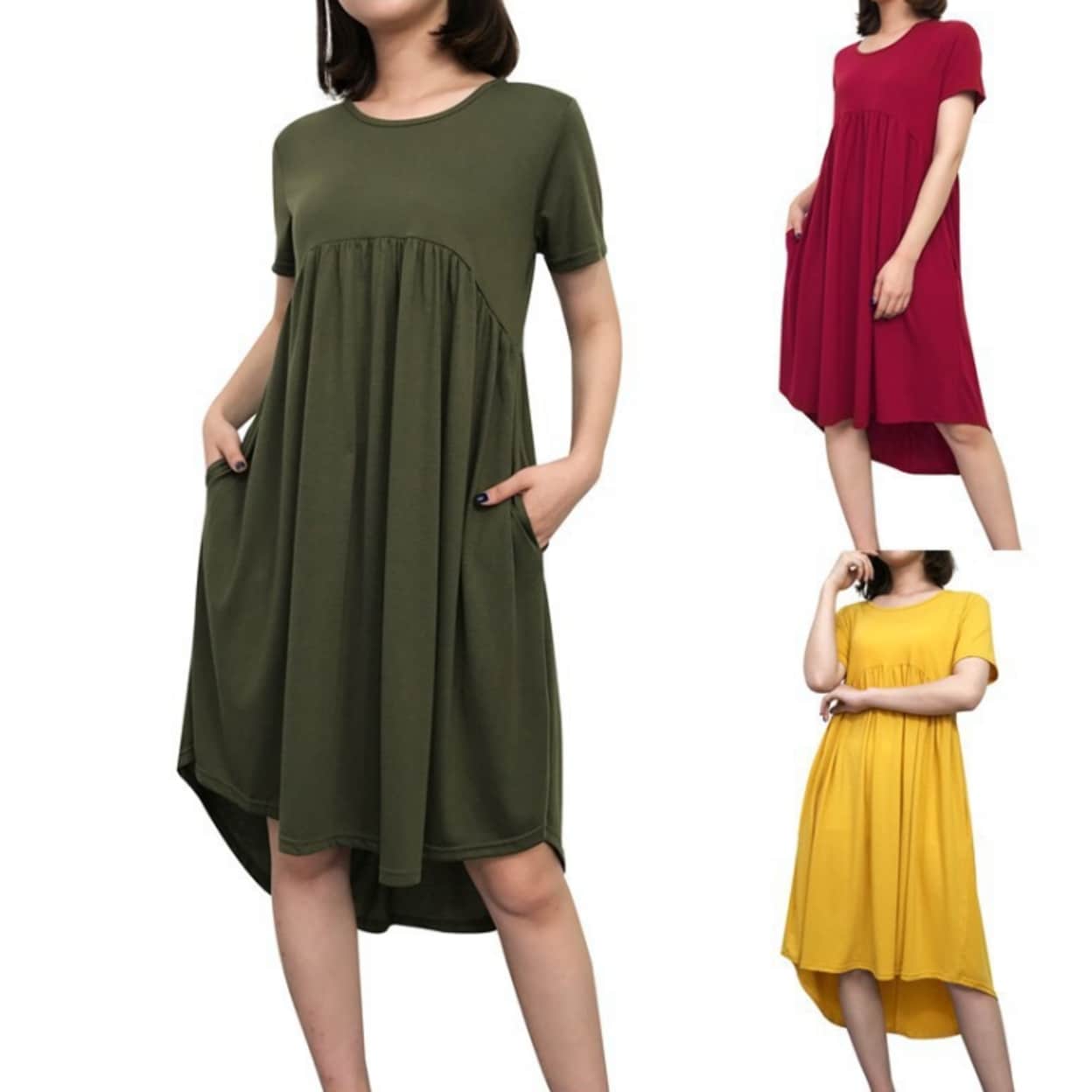 women's midi length summer dresses