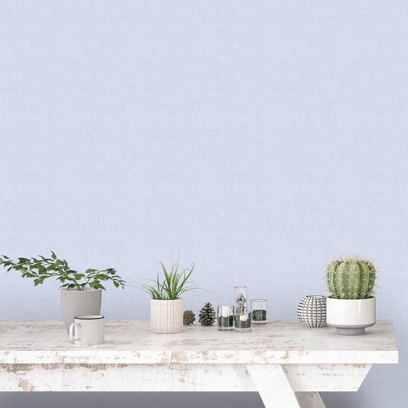 Galerie Wallcoverings Miniatures 2 Plain Linen Design Vinyl on Non-woven Matte Wallpaper Roll