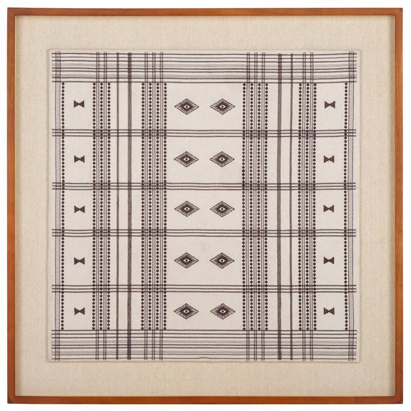 SAFAVIEH Home Tarra 30-inch Cream Framed Textle Art - Creme