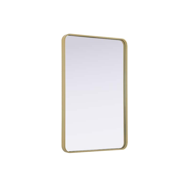 Elegant Lighting MR8A2740 Remy 27"W x 40"H Rectangular Flat Medium - Brass