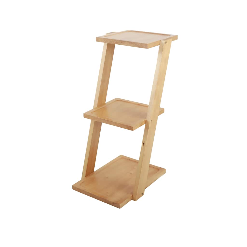 19"H 3-Tier Foldable Shelf