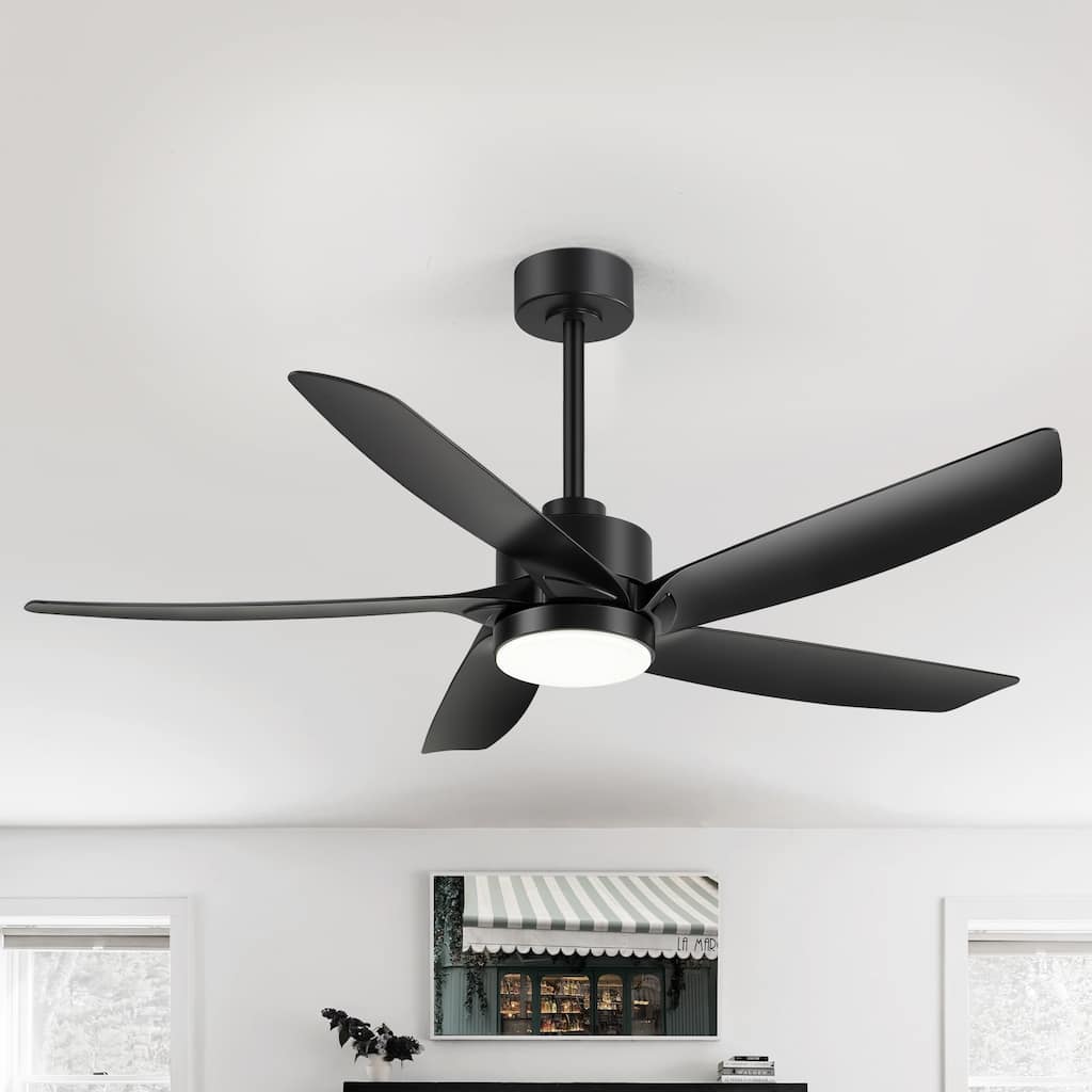 54-in Integrated Ceiling Fan with LED Light and Remote(5-Blade)