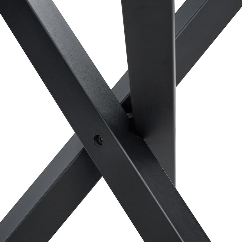 Modern 5-Piece Round Glass Dining Table Set for 4, Luxury Kitchen Table and Chair Set for 4, 39" Circle Table with 4 PU Chairs