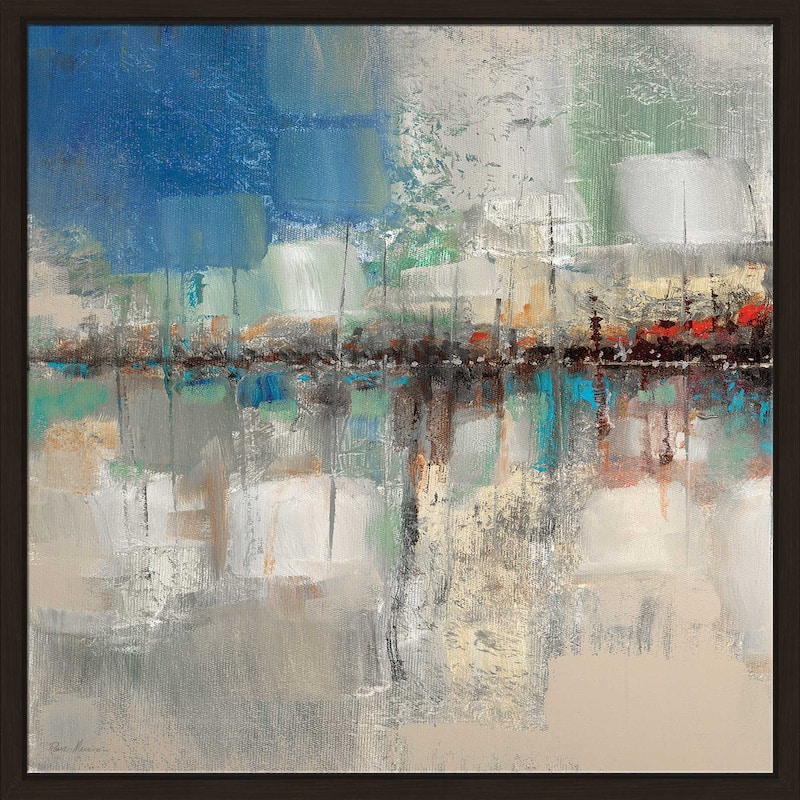 "Shoreline Reflection I" by Ruane Manning Print on Floating Canvas