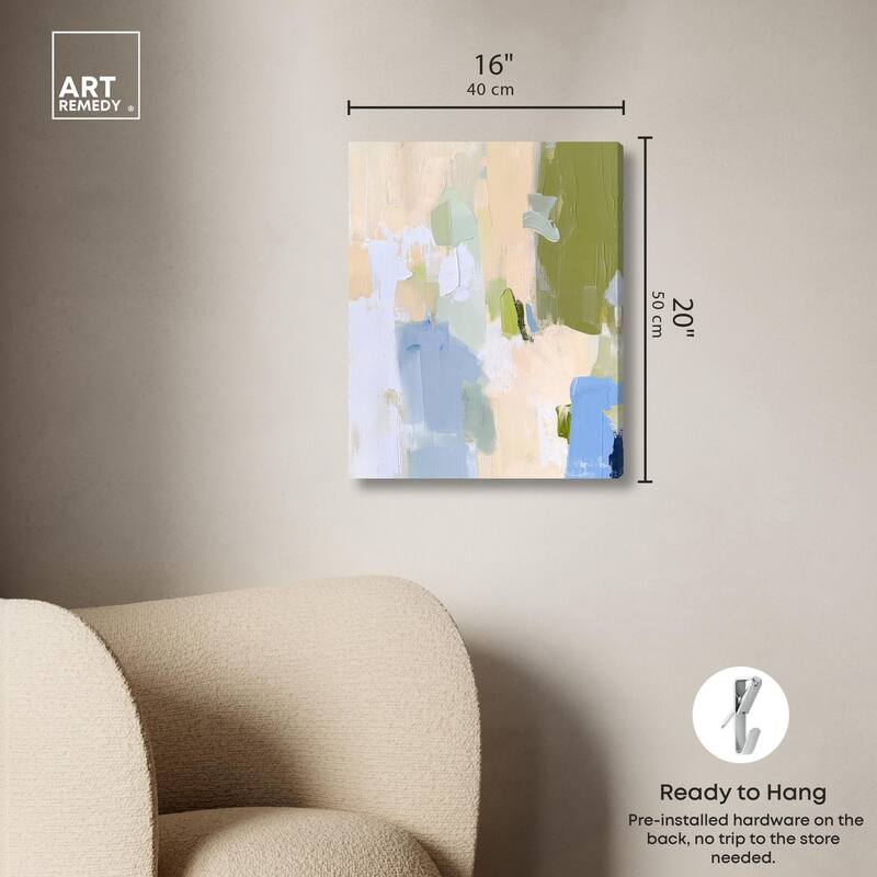 Clover Frost Canvas by Art Remedy, Gallery Wrapped