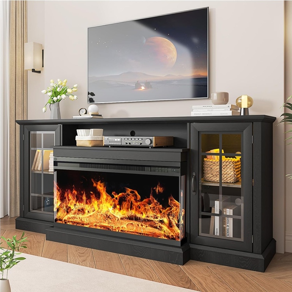 Best rated fireplace tv stand discount