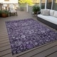 preview thumbnail 57 of 152, Machine Washable Indoor/ Outdoor Chantille Traditional Vintage Floral Rug