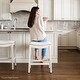 preview thumbnail 11 of 98, Maven Lane 31" Adrien Saddle Kitchen Bar Height Stool - N/A