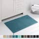 Subrtex Chenille Soft Rugs Super Water Absorbing Shower Mats - 24x60 - Stone Blue