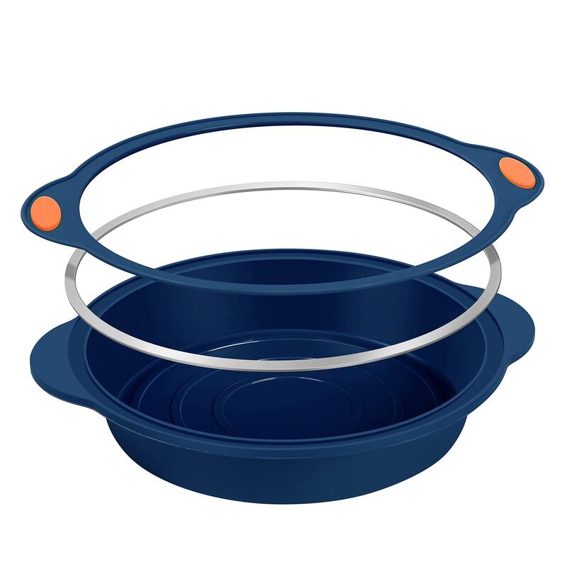 8 in 1 Silicone Baking Set - 6 Silicone Molds - 2 Silicone Baking Mat, Nonstick Cookie Sheet, Cake Muffin Bread Pan