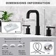 preview thumbnail 24 of 23, WOWOW 8-inch Dual Handle Widespread Bathroom Faucet