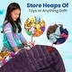 preview thumbnail 37 of 47, Cheer Collection Faux Fur Bean Bag and Stuffed Animal Storage Case