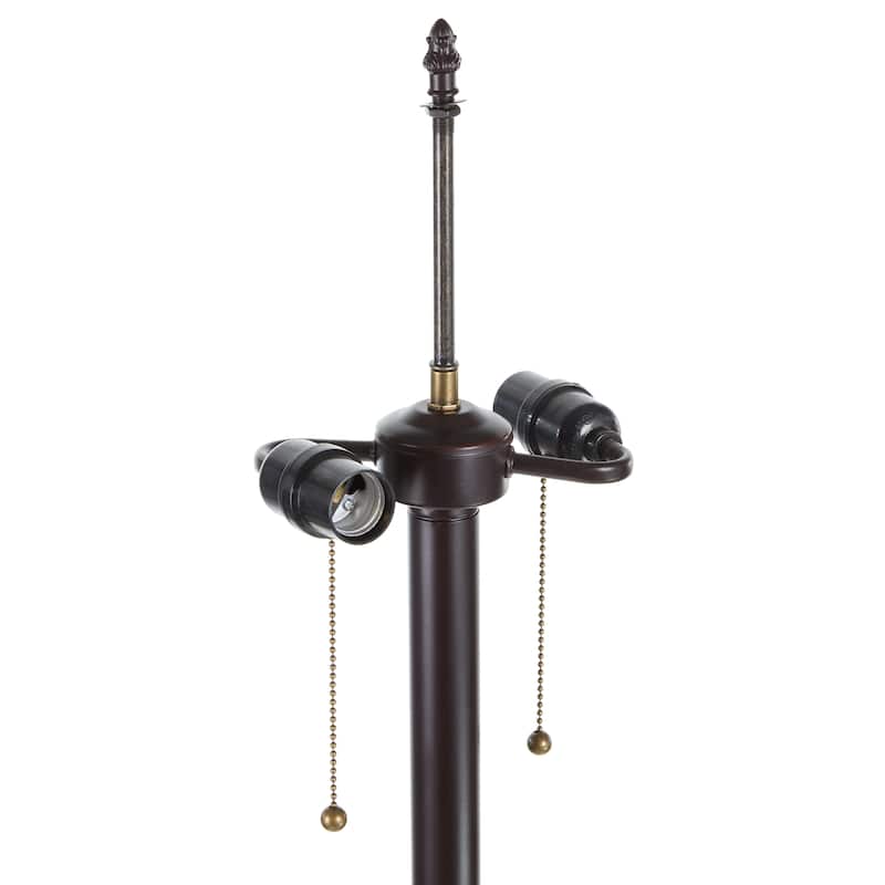 Victoria River of Goods Multicolor Stained Glass Dome Shade 62.25-Inch Floor Lamp - 18" x 18" x 62.25"