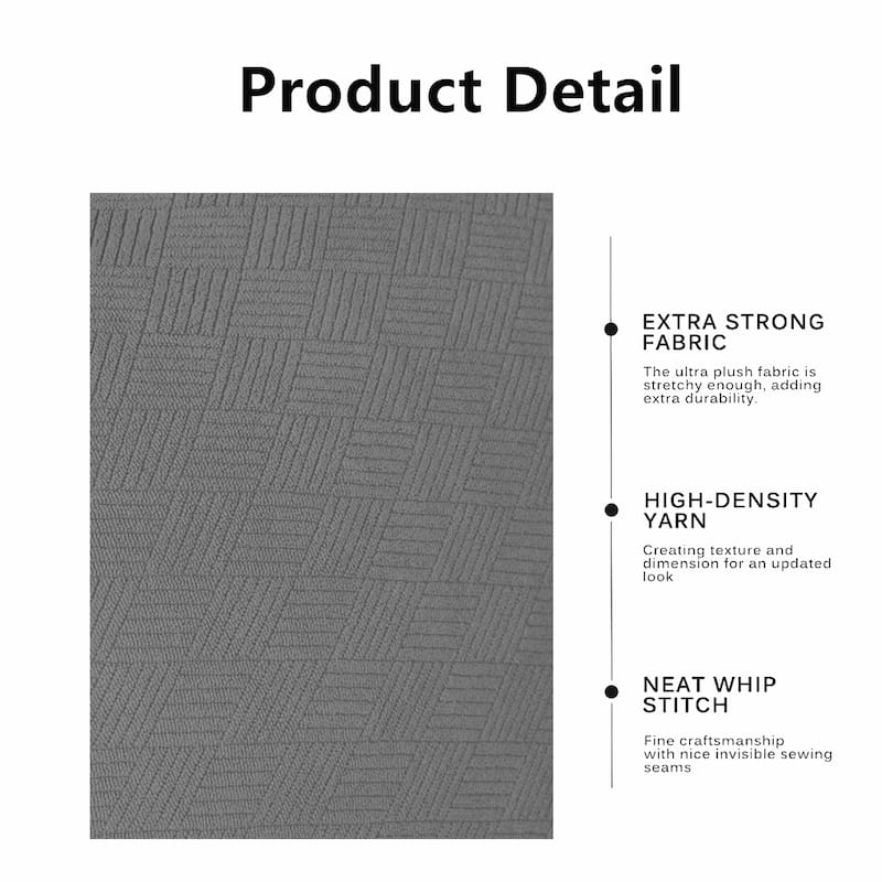 Enova Home Ultra Soft Stretch Fabric Dining Chair Slipcovers Removable Washable Furniture Protector Set of 2 - N/A