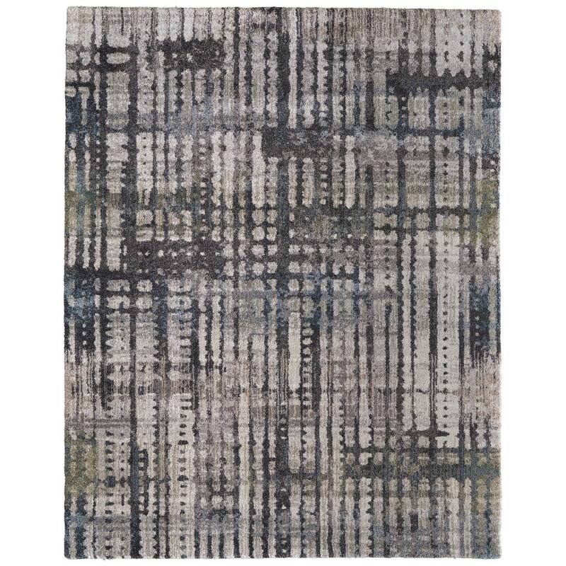 HomeRoots Abstract Industrial Rectangle Area Rug