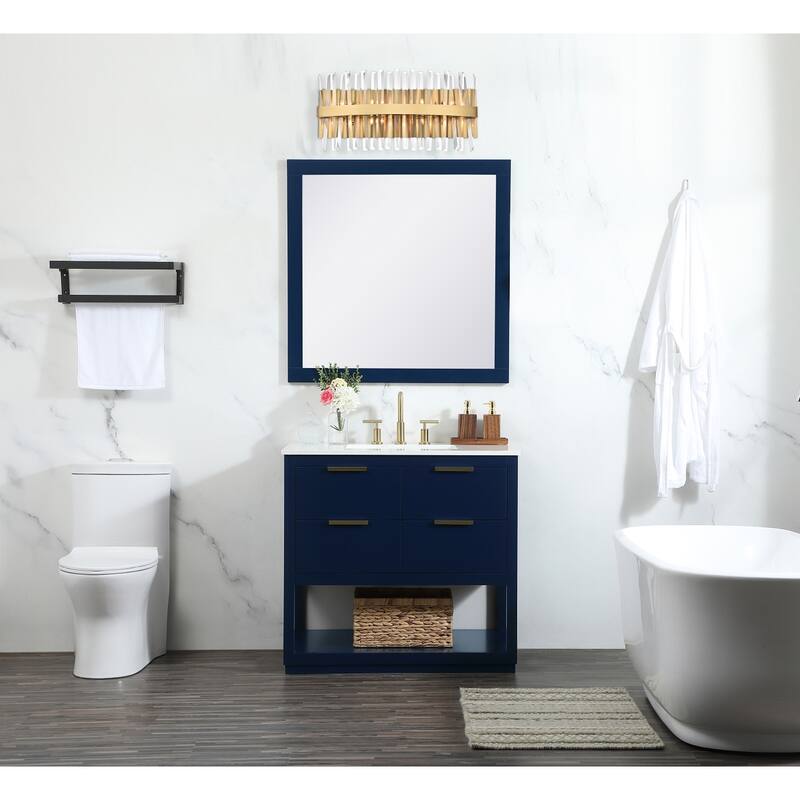 Indigo Home 24 inch crystal bath sconce