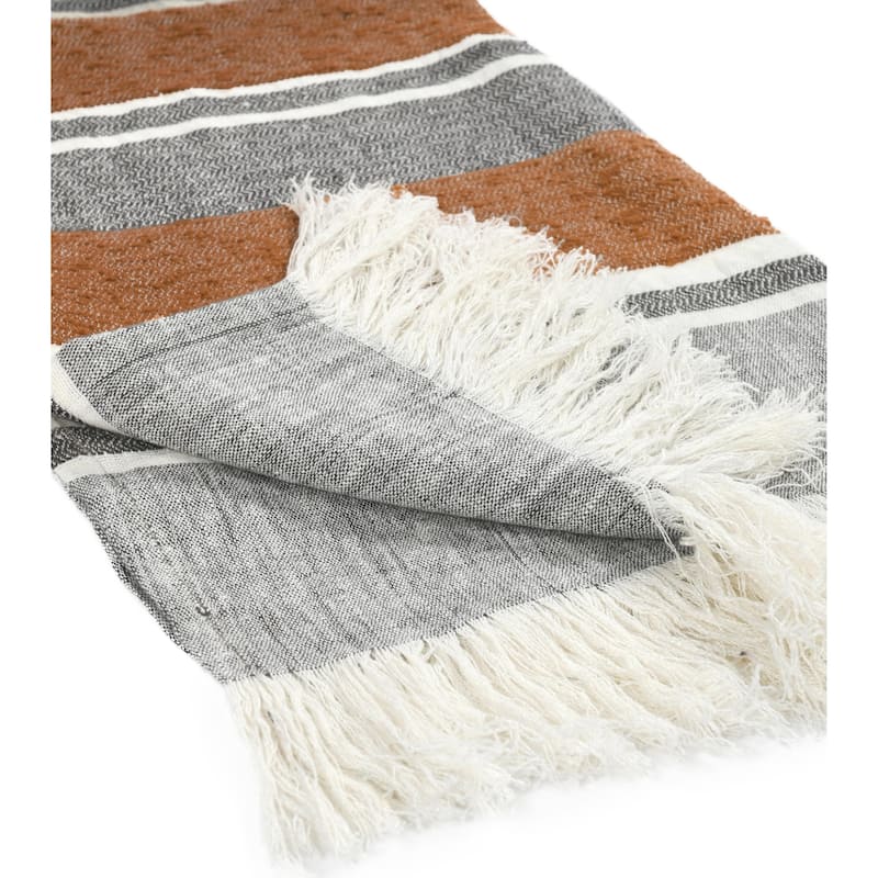 Villa by Classic Home Lima 100% Belgian Linen 50x70 Throw Blanket