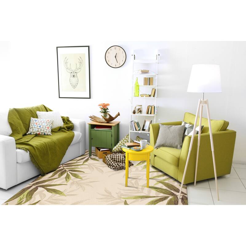 Domani Trails Tropical Border Indoor/Outdoor Rug