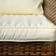 preview thumbnail 16 of 23, Outsunny 4 Piece PE Wicker Patio Furniture Set, Conversation Set with 2 360° Swivel Rocking Armchairs, 1 Loveseat Sofa