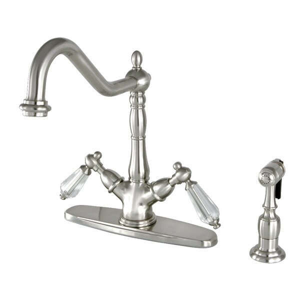 Kingston Brass KS123.WLLBS Wilshire 1.8 GPM Single Hole Kitchen Faucet