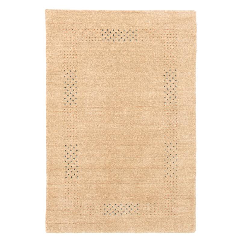 ECARPETGALLERY Hand Loomed Kashkuli Gabbeh Tan Wool Rug - 4'0 x 6'0 - Tan - 4'0 x 6'0