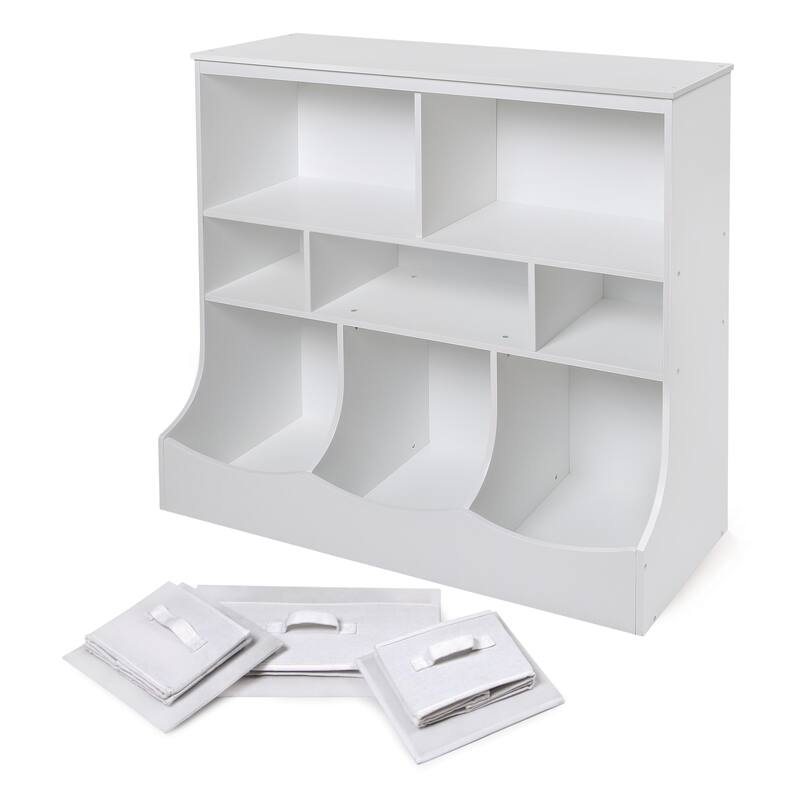 Badger Basket Combo Bin Storage Unit with Three Baskets