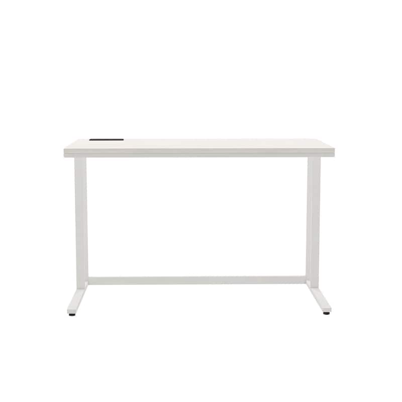 Lazzo Modern 47-inch Steel Computer Desk with USB Ports by Furniture of America