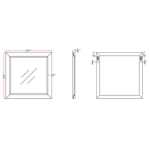 Bristol Square Classic Textured Frame Mirror Bed Bath & Beyond 27981655